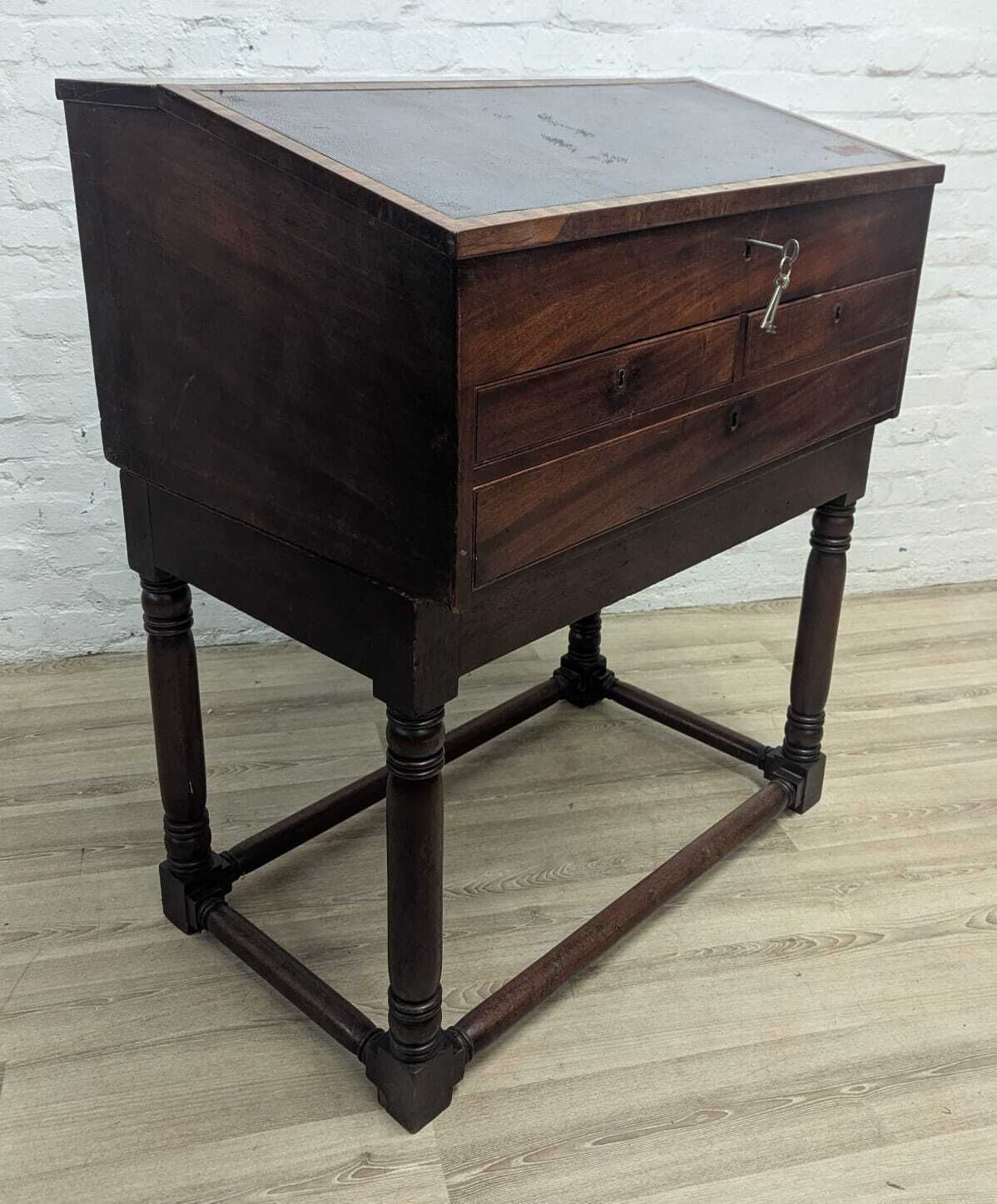 19th Century Mahogany Clerks Desk Or Artists Desk photo for sale