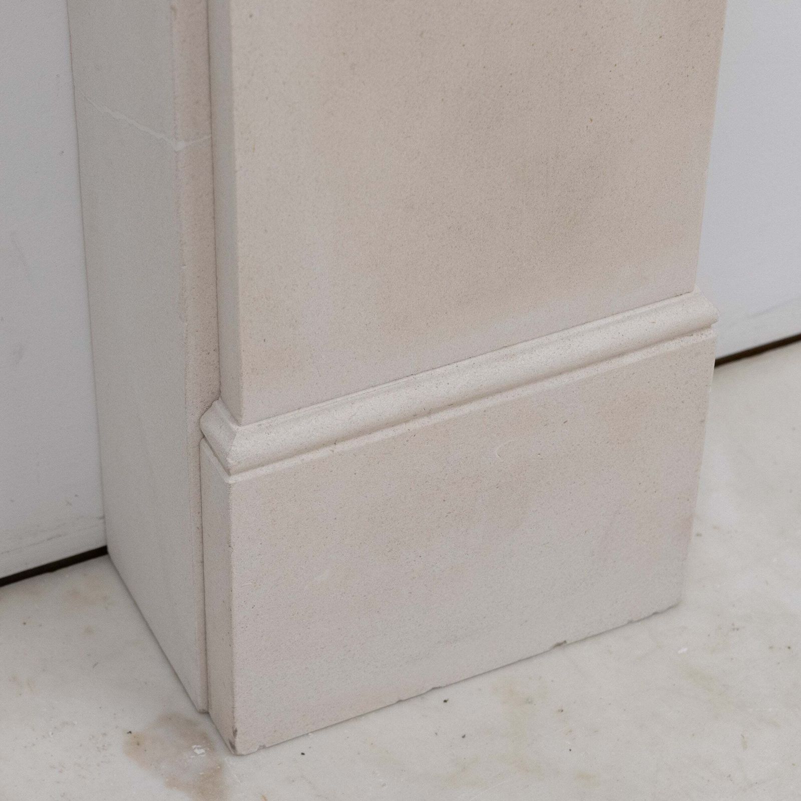 Reclaimed Victorian Style Carved Limestone Surround With Corbels photo 1800.0