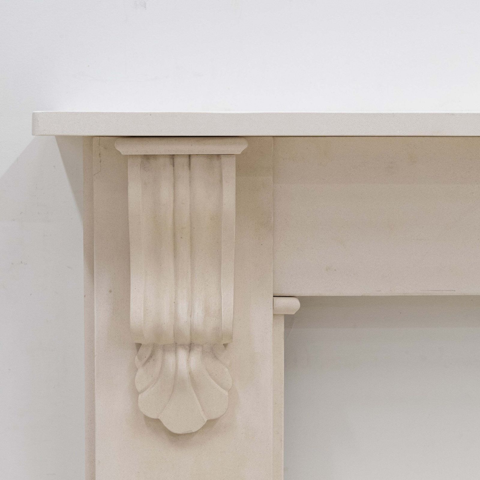 photo buy Reclaimed Victorian Style Carved Limestone Surround With Corbels