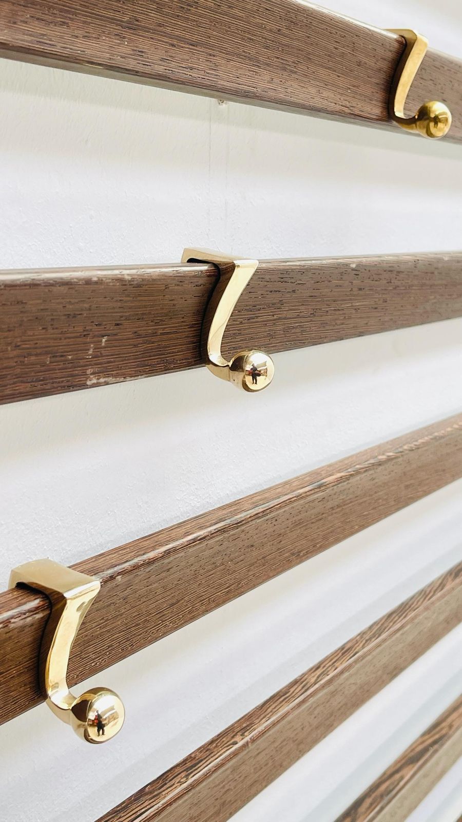 Wengé And Brass Coat Rack By Jules Wabbes (1919 1974) photo 17825.0
