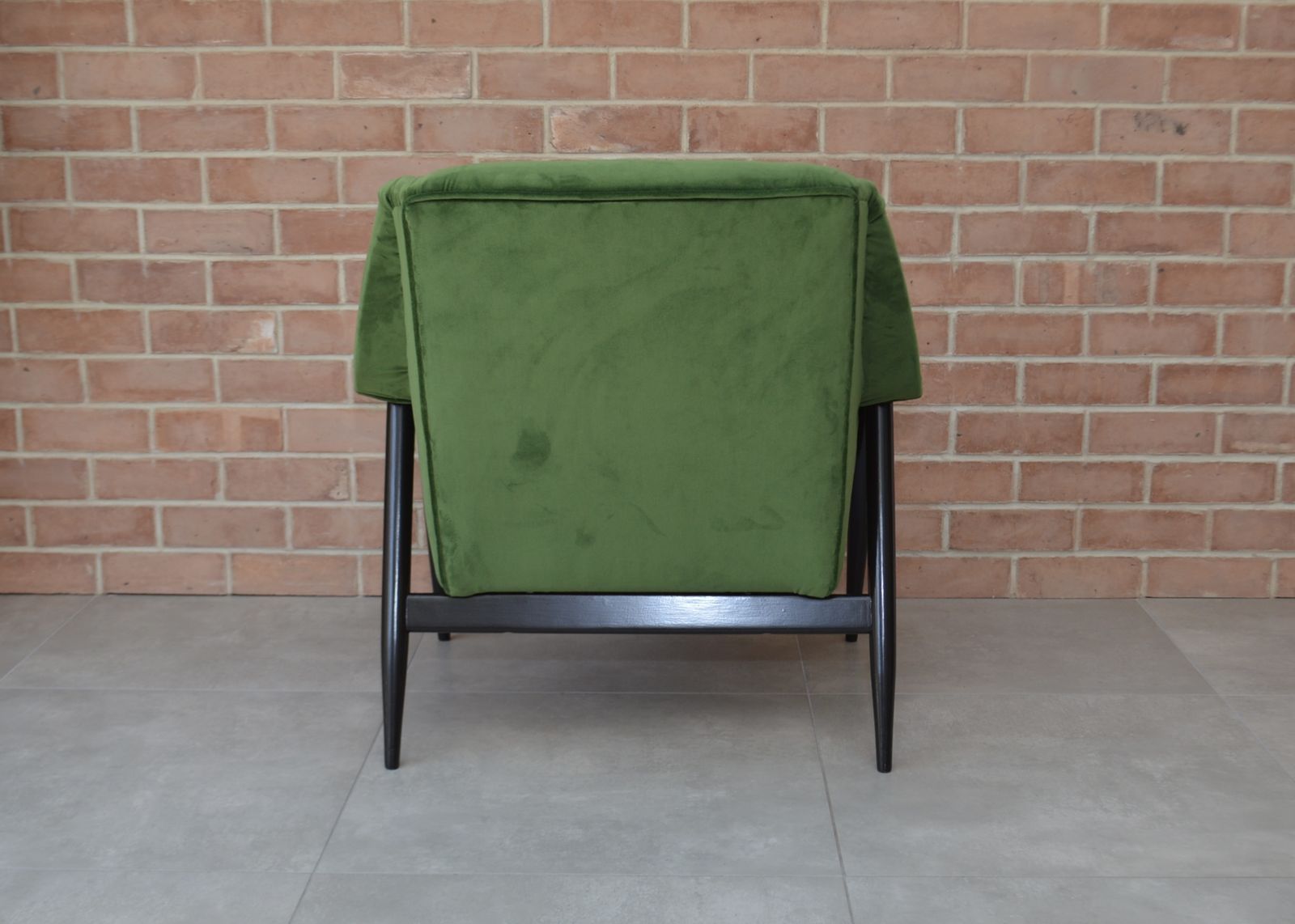 Mid Century Parker Knoll "New Menton" Model Pk940 Teak Armchair, Green Velvet Upholstery photo 1395.0