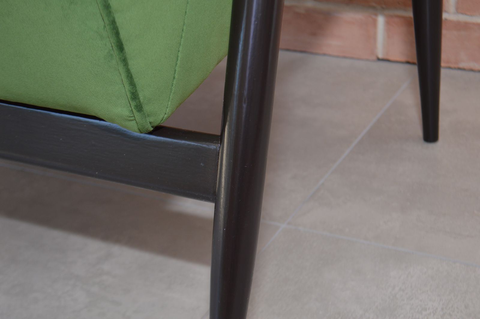 Mid Century Parker Knoll "New Menton" Model Pk940 Teak Armchair, Green Velvet Upholstery photo vinterior