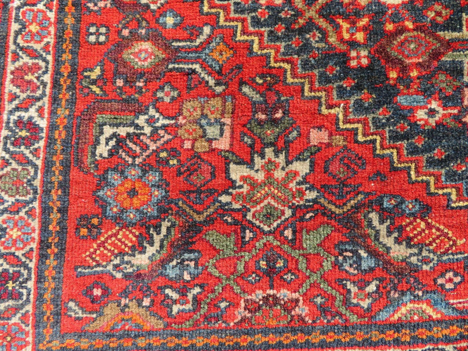 Textiles Fine Antique Rug. 204cm X 130cm photo