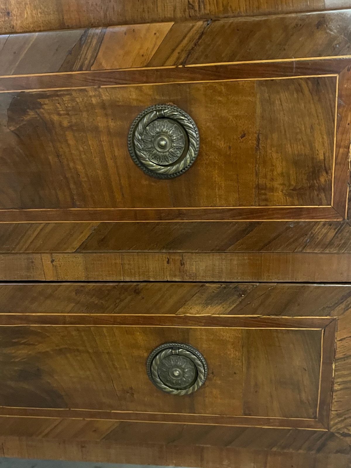 Italian Walnut Neoclassical Commode / Chest Of Drawers / Dresser photo 4607.0