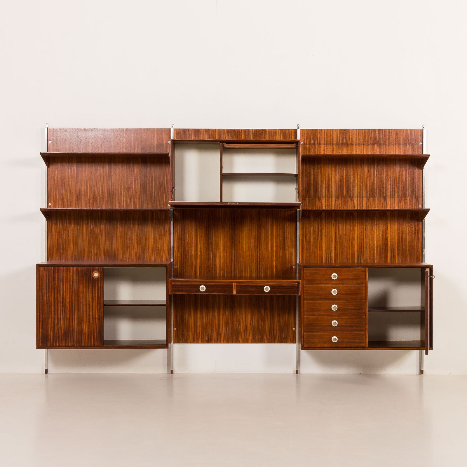 Italian Mid Century Wall Unit George Coslin For 3v Arredamenti, 1960s photo furniture