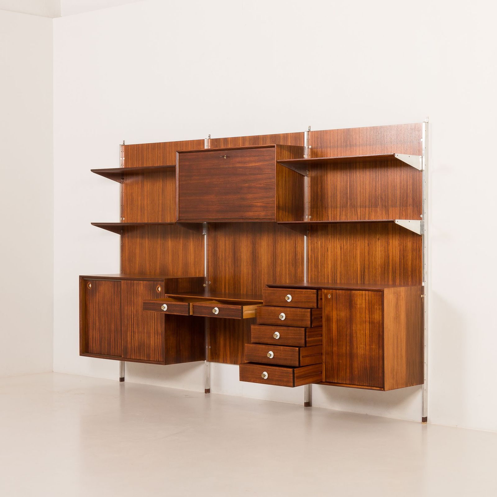 Italian Mid Century Wall Unit George Coslin For 3v Arredamenti, 1960s photo 4222.0