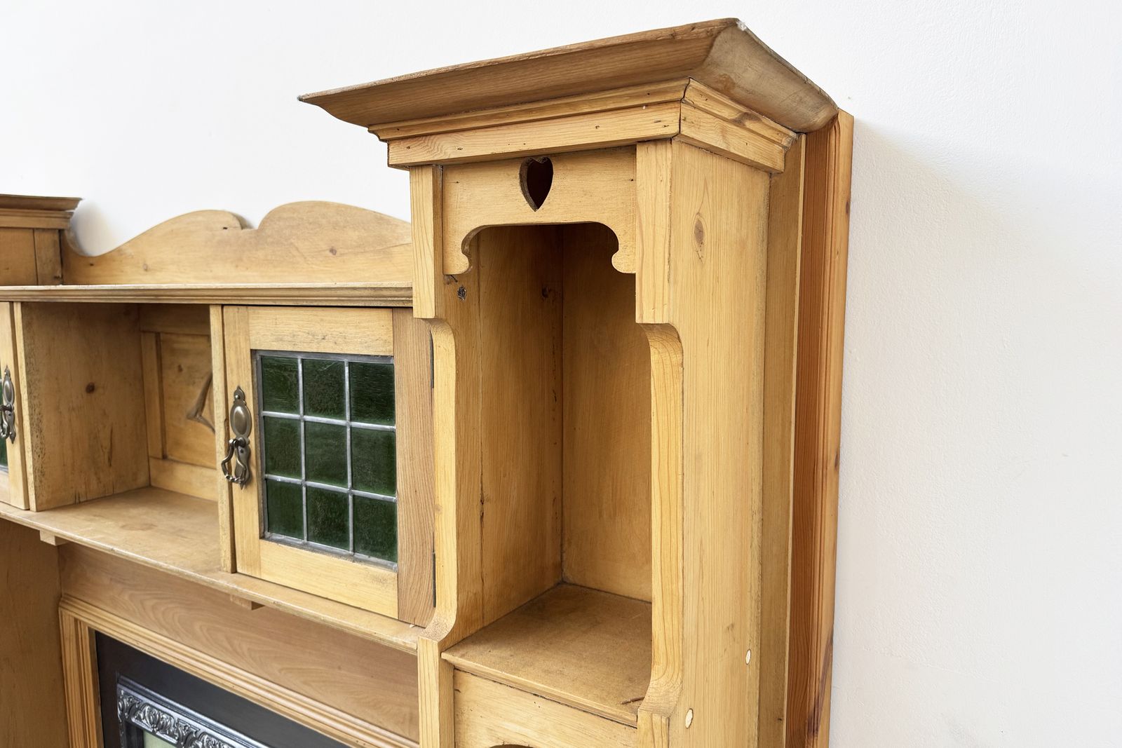 Tall Arts & Crafts Pine Fireplace Surround photo buy