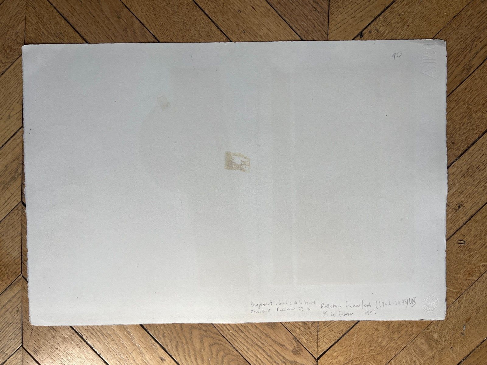 Ralston Crawford Original Lithograph Signed Numbered 1952 Ss De Grasse photo for sale