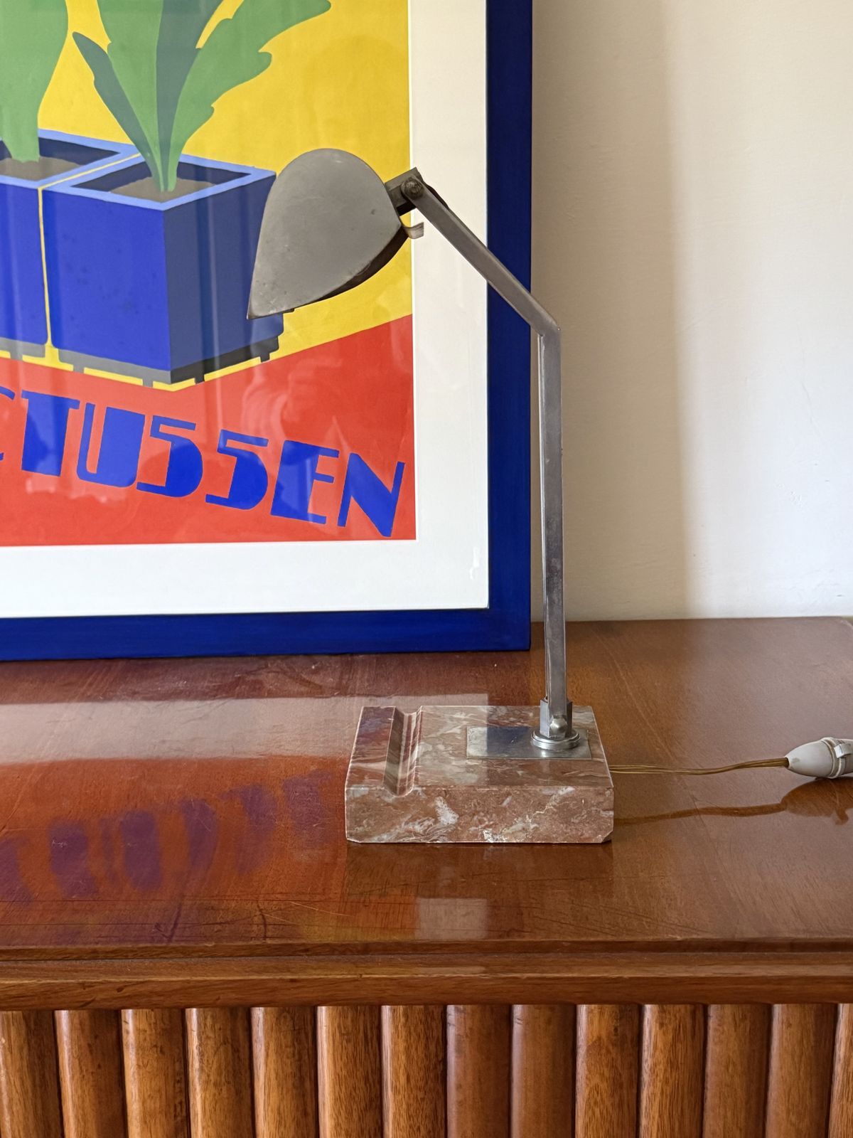 Art Déco Desk Lamp, Fare France, Circa 1930 photo for sale