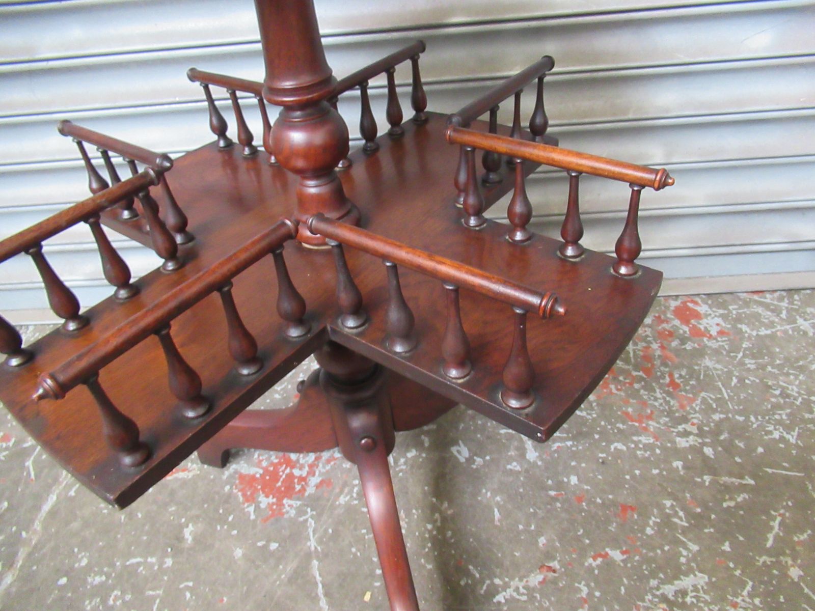 Late Victorian Small Revolving Book Stand photo vintage