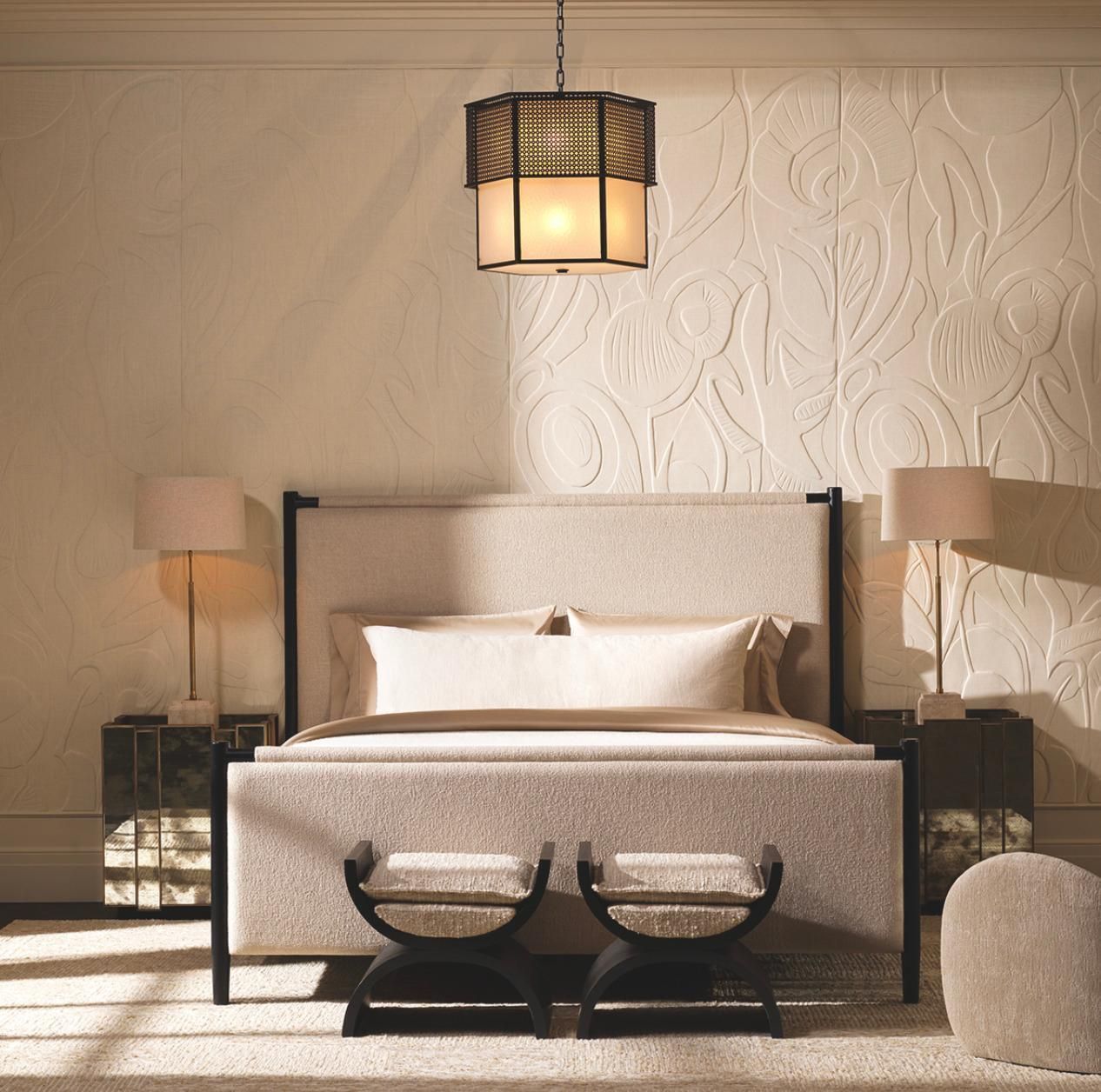 Chandelier In Metal With Bronze Finish And Frosted Glass, Contemporary Design photo for sale