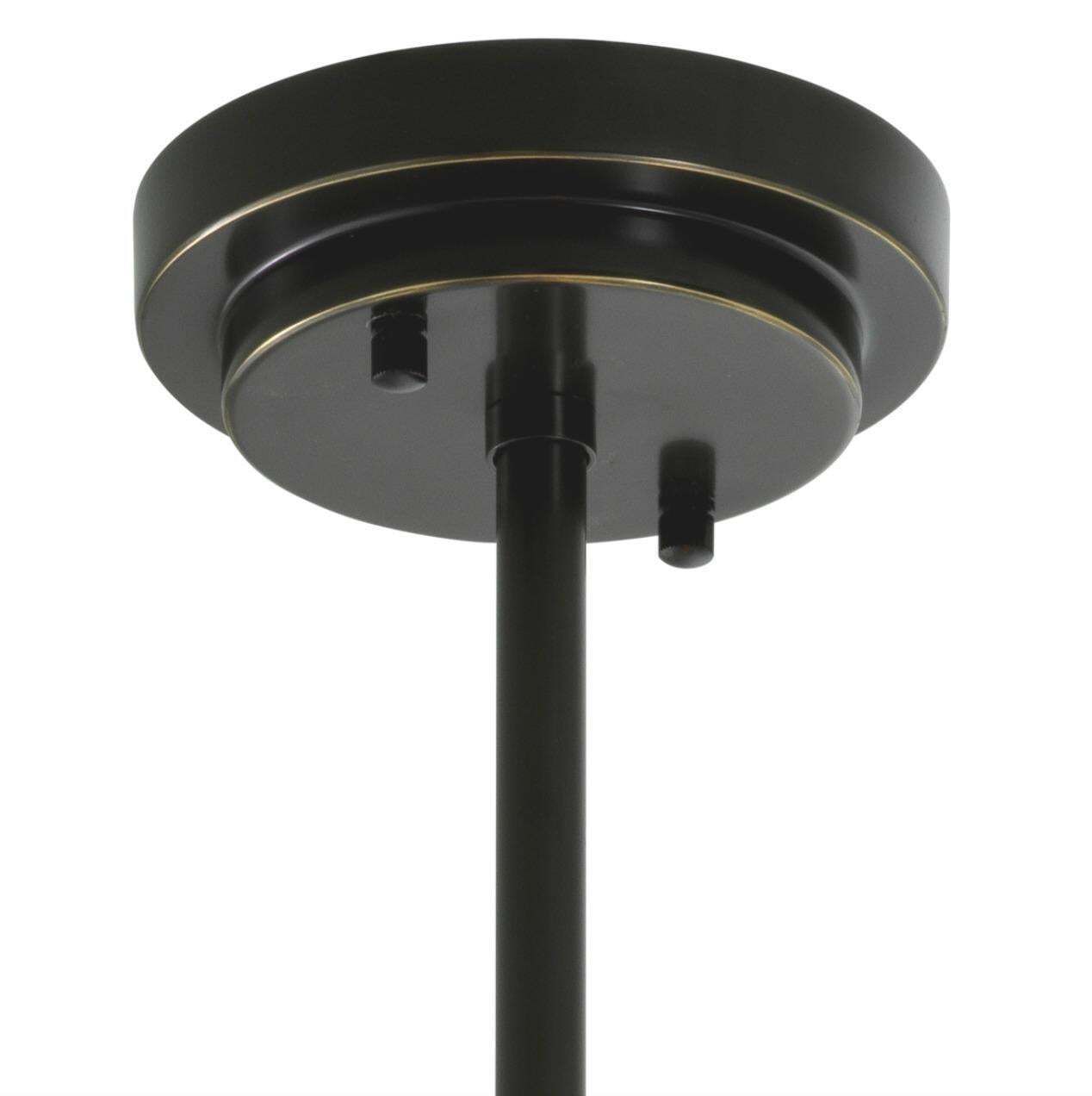 photo furniture Ceiling Lamp In Metal With Bronze Finish And Frosted Glass, Contemporary Design