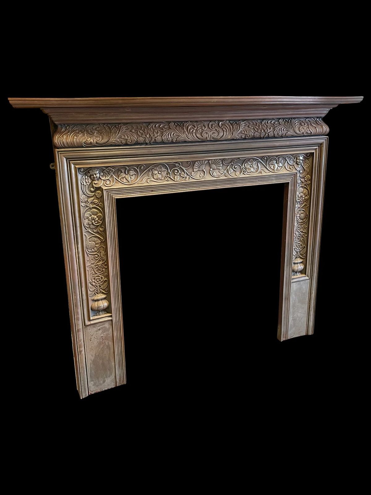 Beautiful Cast Iron Fire Surround By Coalbrookdale