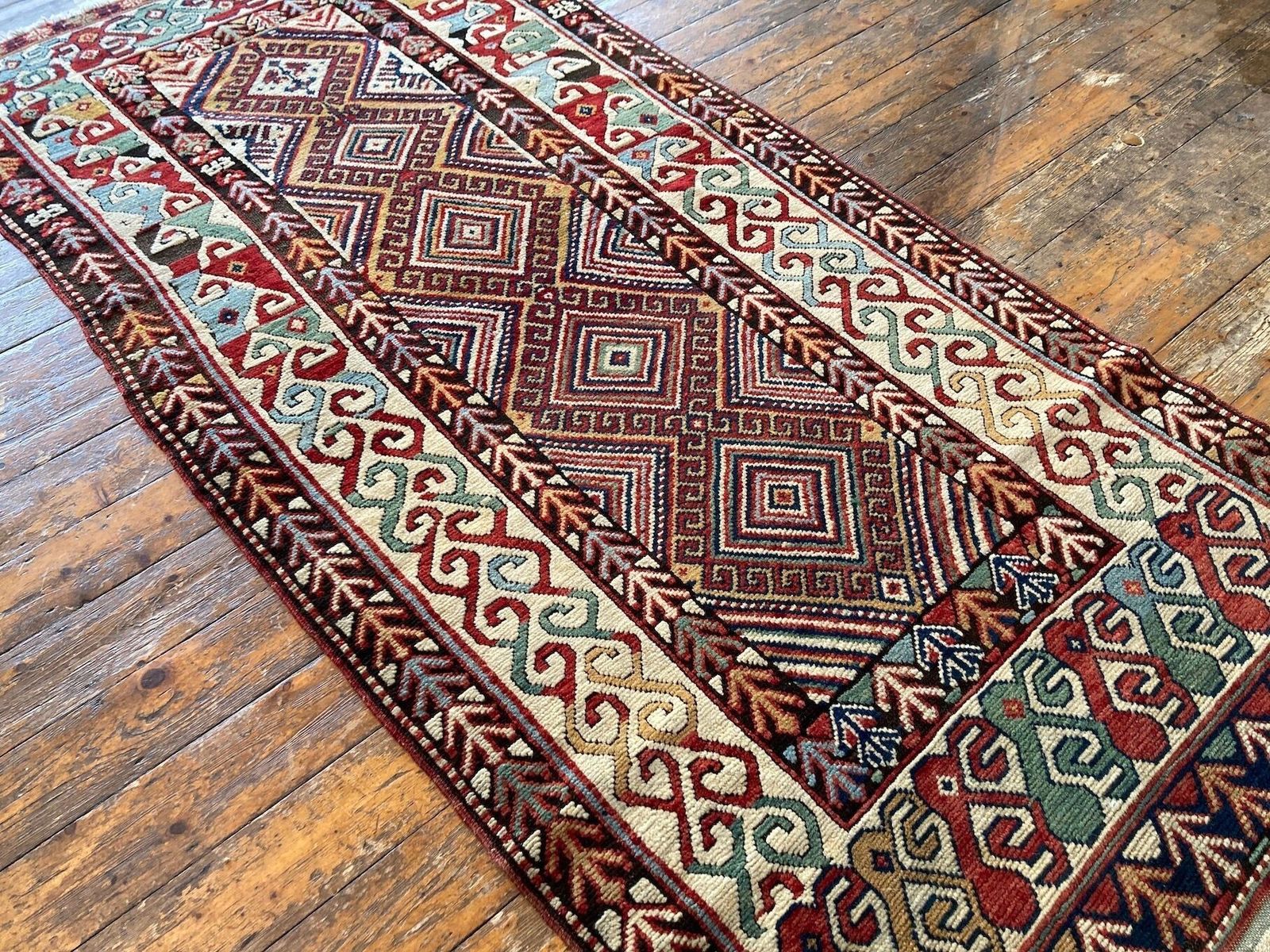 Antique Caucasian Rug 2.58m X 1.25m photo 1900.0