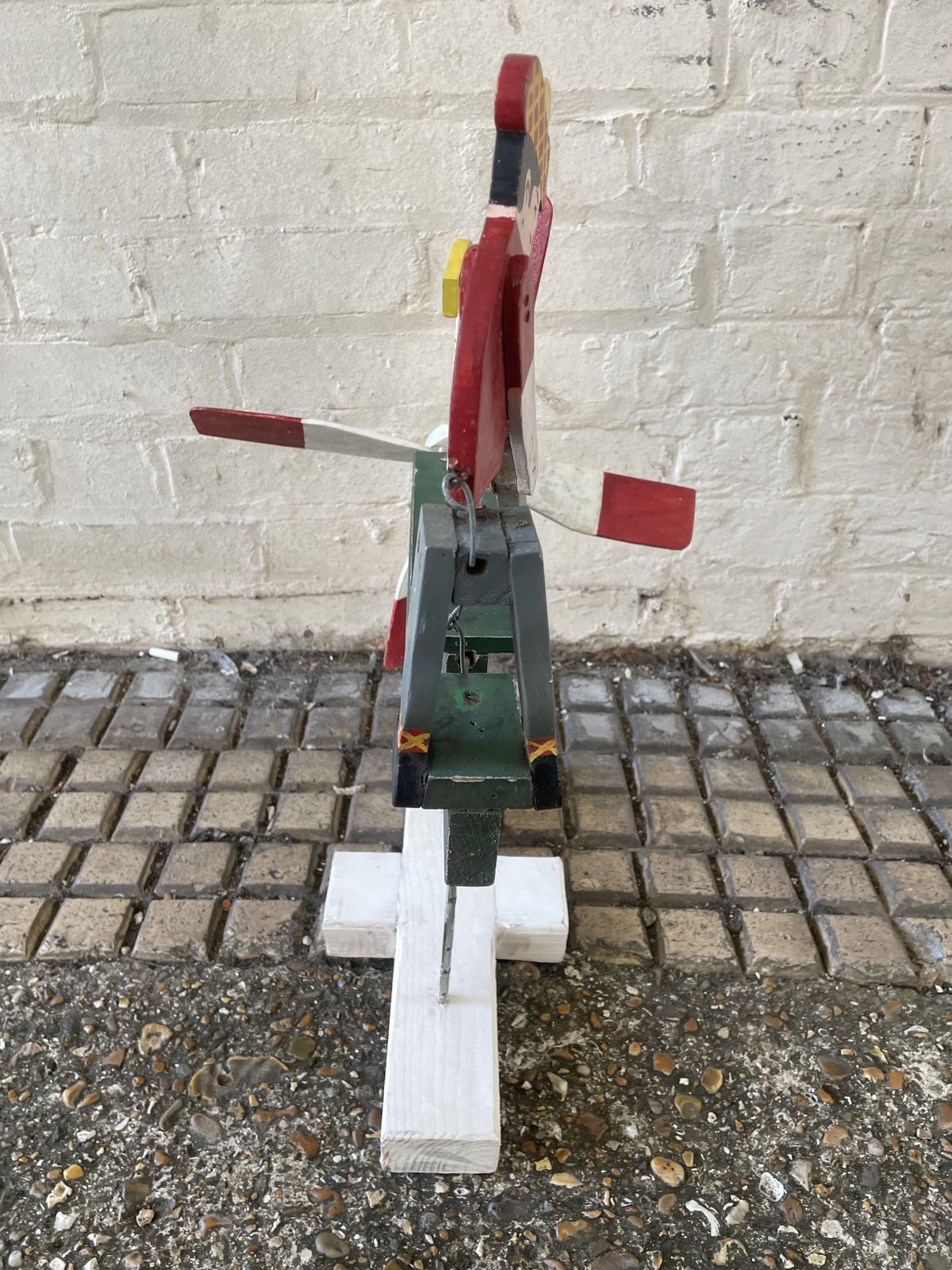 Vintage Folk Art Garden Whirligig Golfer Windmill photo vinterior