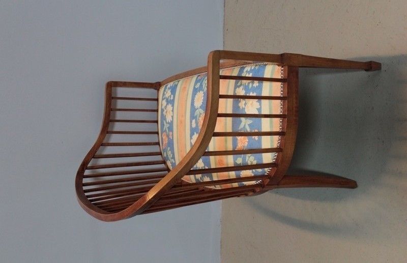 Art Deco Bench In Beech 20th photo Furniture