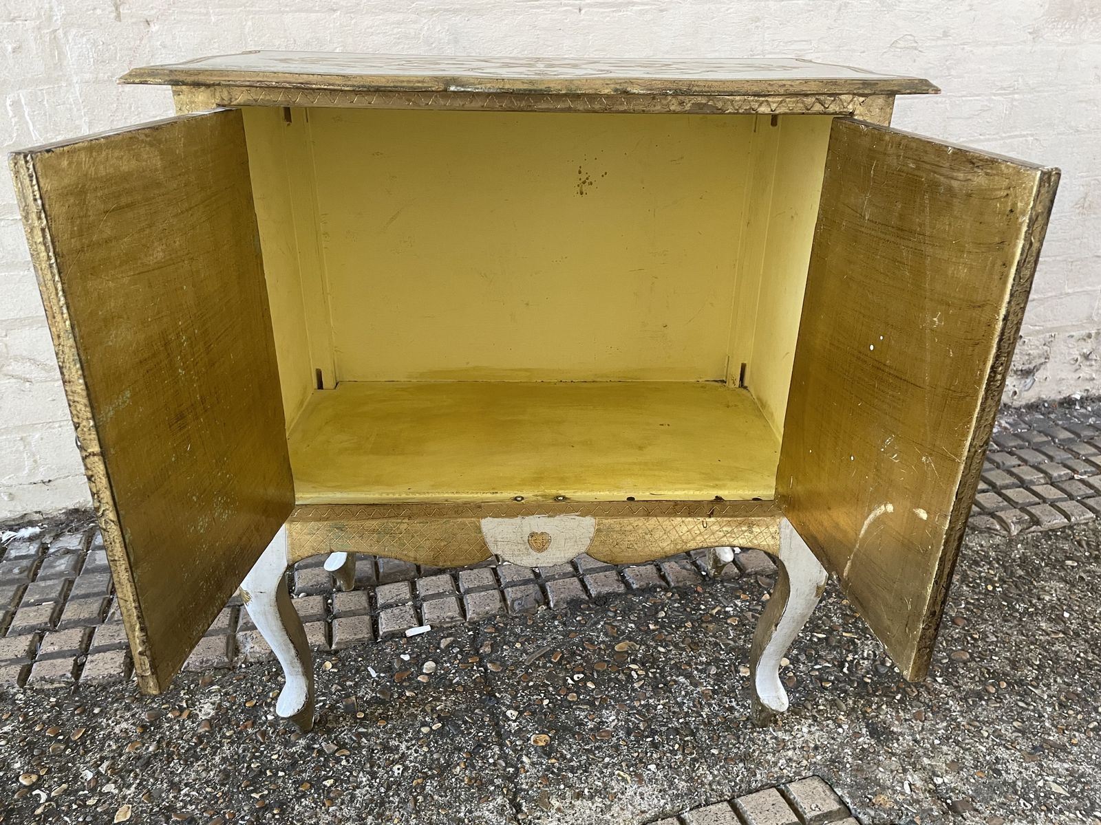 Mid Century Italian Florentine Night Stand Cabinet 1960s photo Furniture