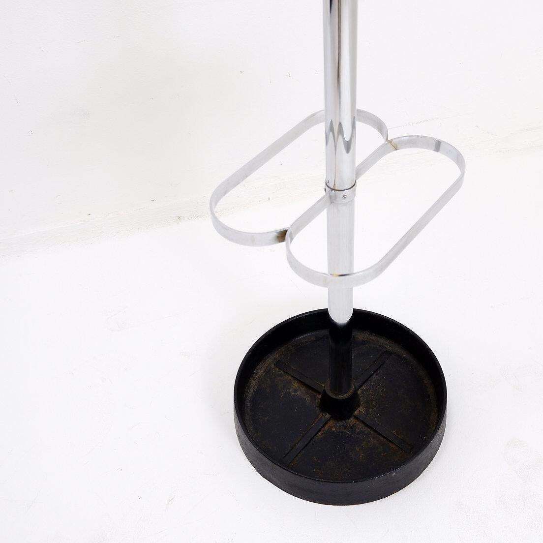 Furniture Industrial Coat Rack In Chrome In The Style Of Jacques Adnet, 1960s photo