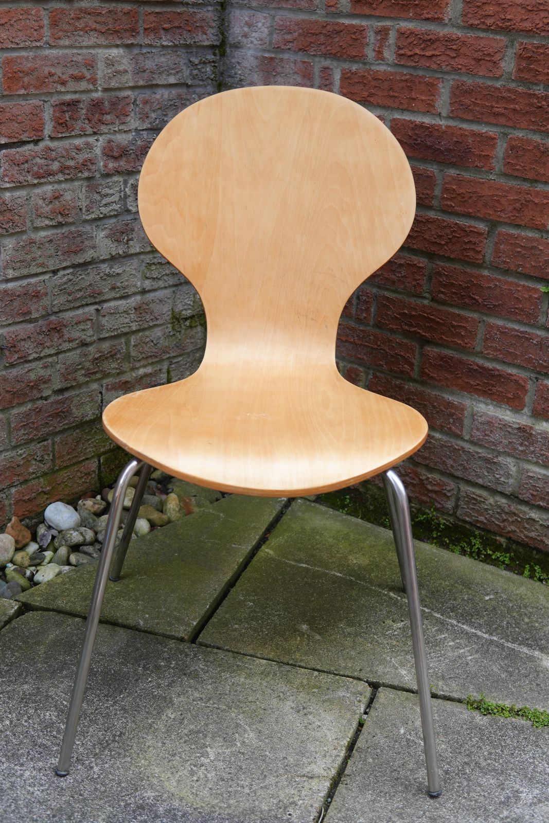 Three Vintage Bent Plywood Stacking Chairs In The Style Of Arne Jacobsen Ant, 1960s photo vinterior