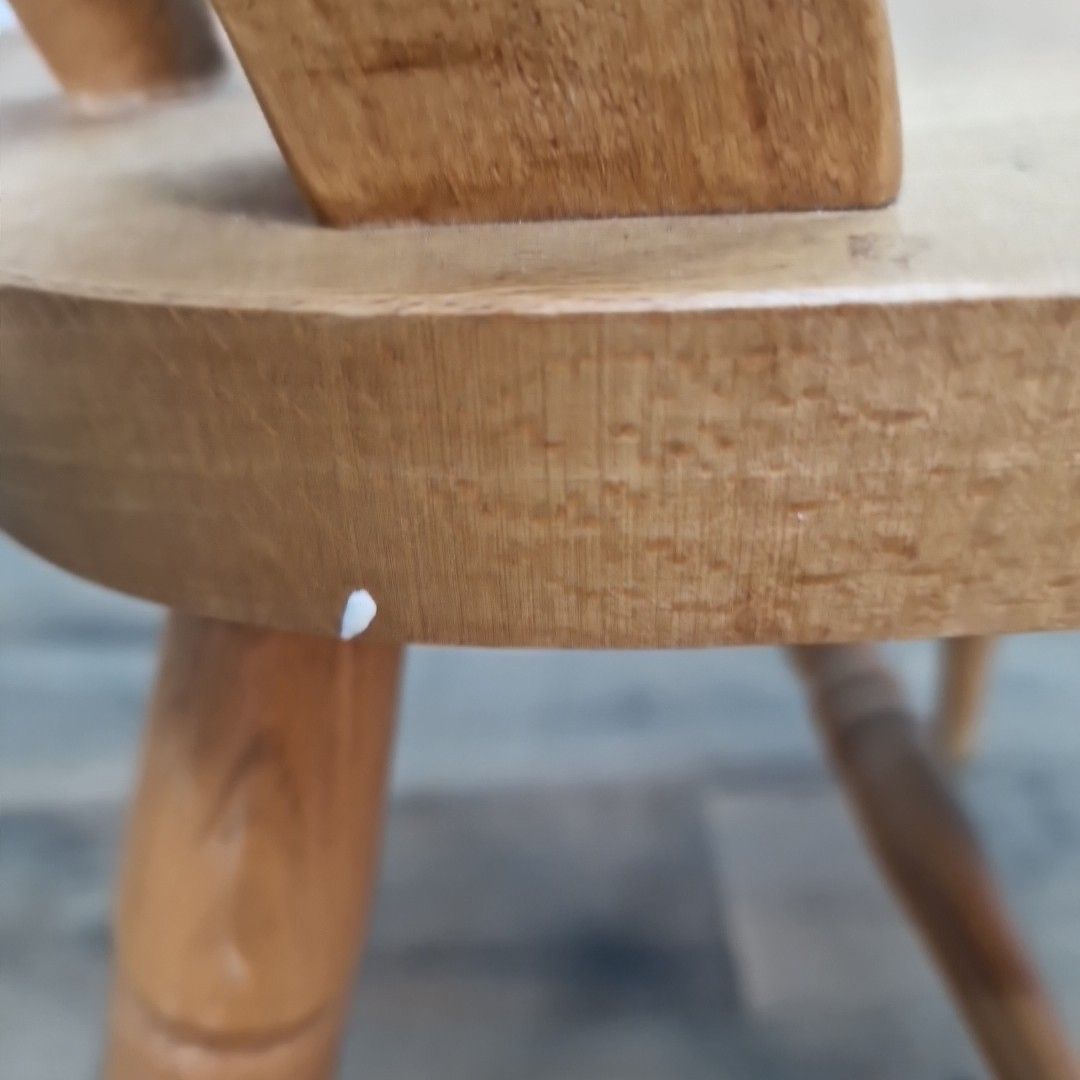 photo buy Vintage Wooden Kitchen Chair Spindle Back Farmhouse Country Dining Seat Beech