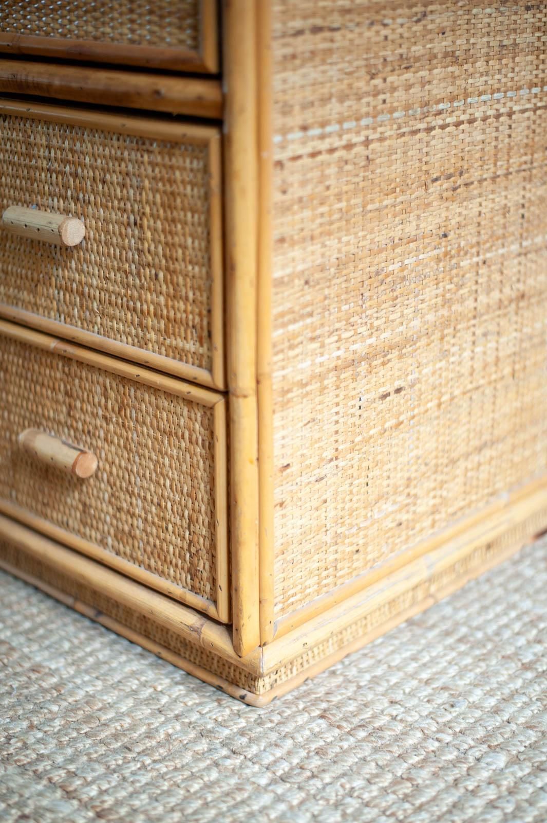 Bamboo Wardrobe By Southern Nurseries   1970s photo furniture
