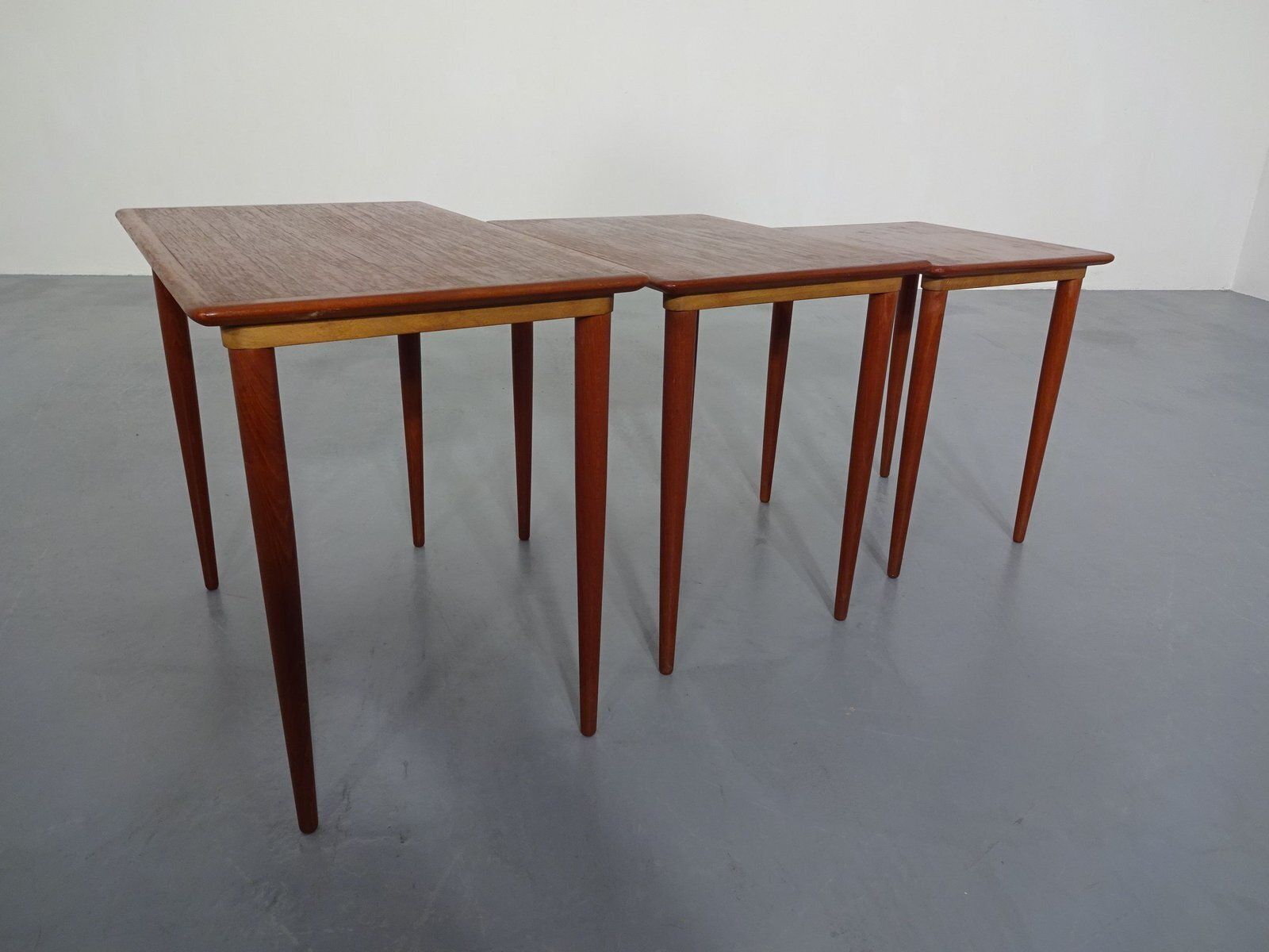 Danish Teak Nesting Tables, 1960s, Set Of 3 photo buy