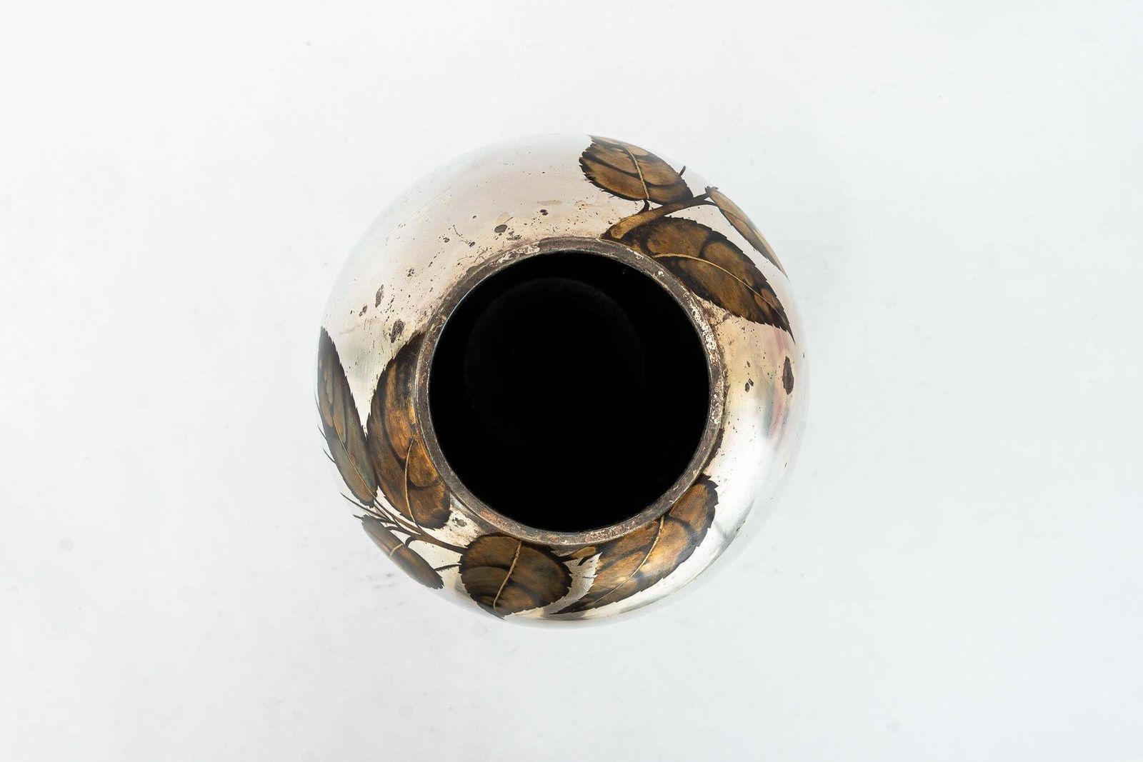 photo for sale Big Art Deco Silvered Wmf Vase "Ikora" Germany Around 1930s 'Marked'