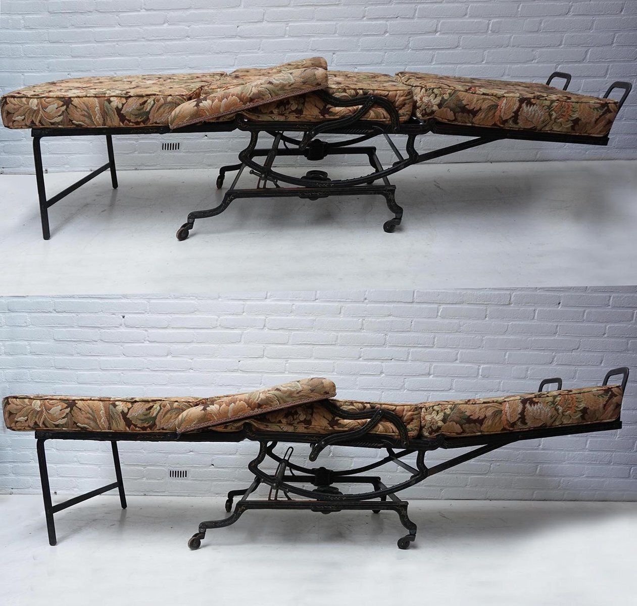 Adjustable Reclining Lounge Chaise Longue From Marks Co., New York, USA, 1890s photo Furniture