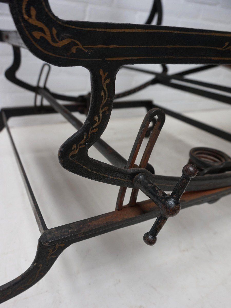 Adjustable Reclining Lounge Chaise Longue From Marks Co., New York, USA, 1890s photo buy