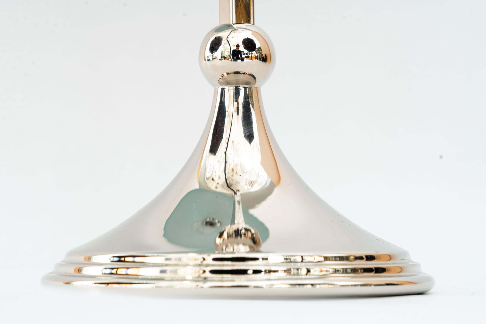 Art Deco Nickel Plated Table Lamp With Original Green Opaline Glass Shade 1920s photo Lighting