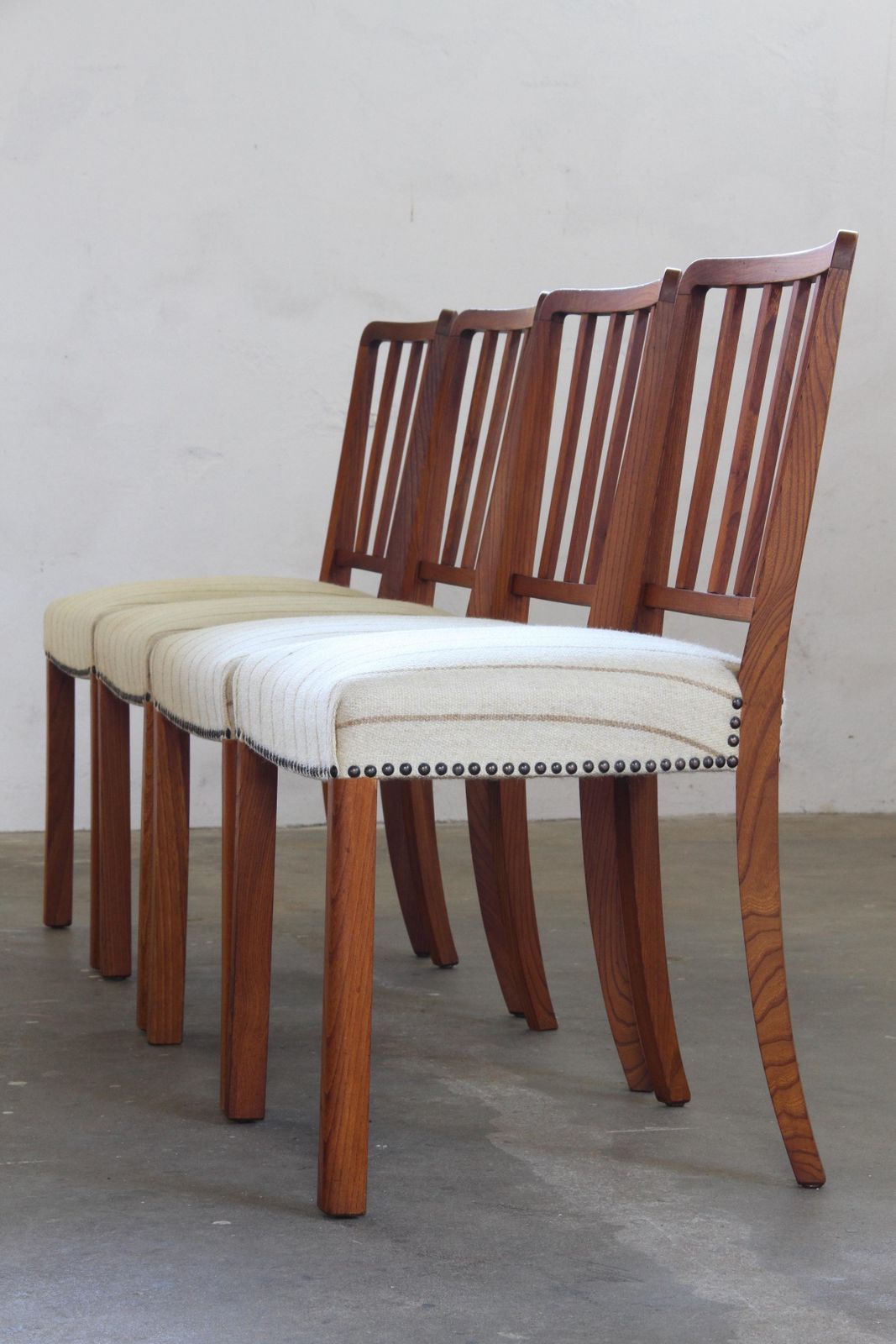 Vintage Deense Mid Century Modern Eetkamerstoelen, Ca. Jaren 1940, In De Stijl Van Fritz Hansen photo buy