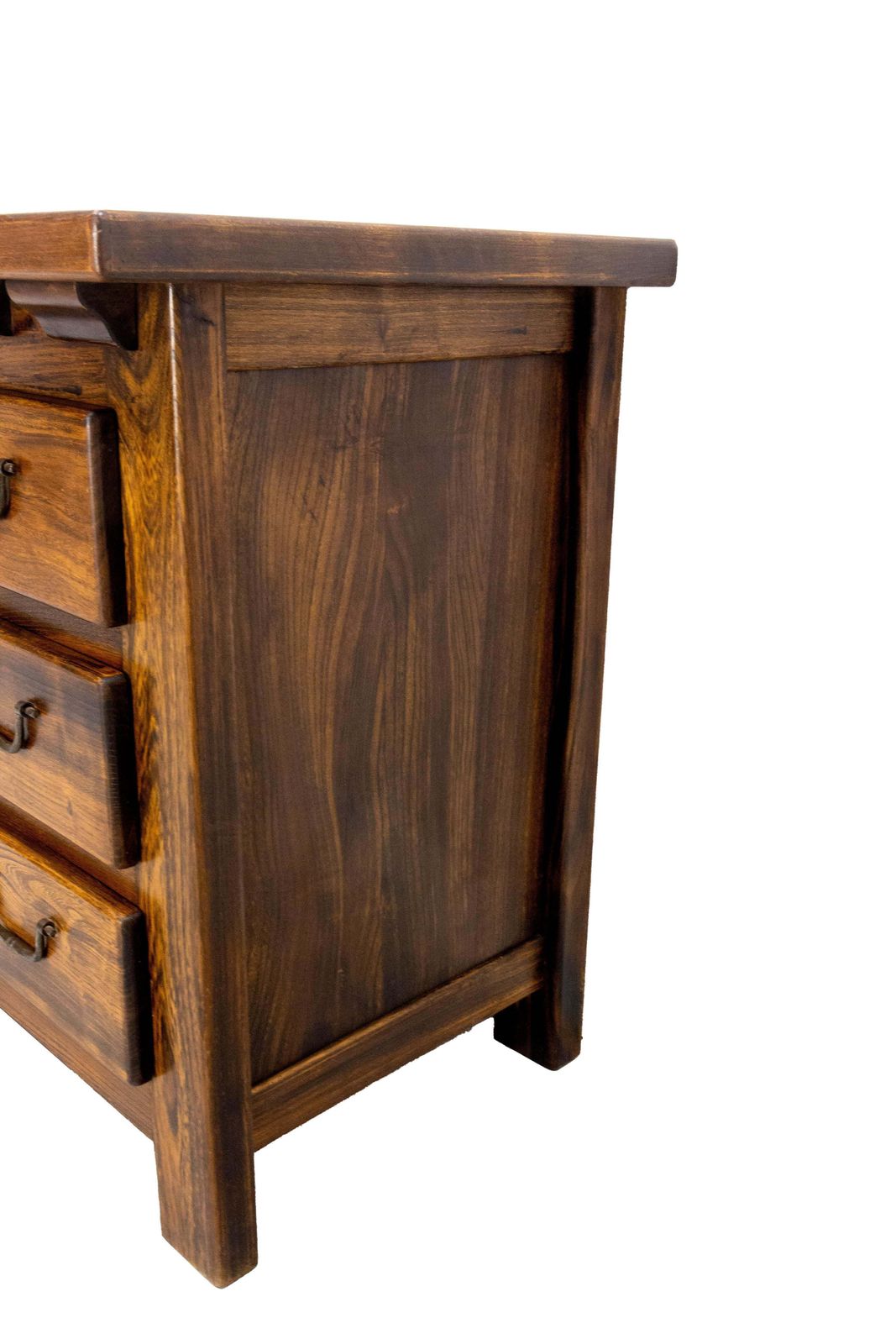 French Brutalist Style Elm Commode Chest Of Drawers, Circa 1970 photo 1537.0