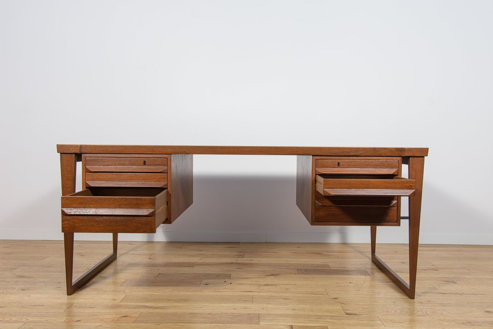 photo buy Model 70 Desk In Teak By Kai Kristiansen For Feldballes Møbelfabrik, Denmark, 1960s