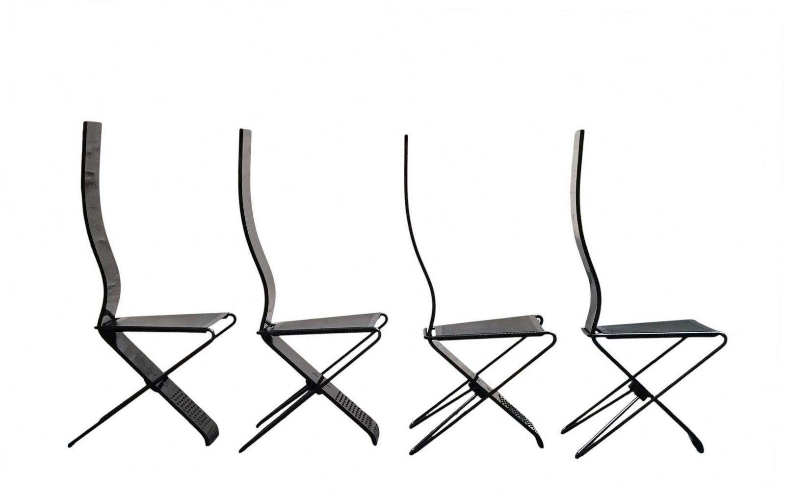 Pietro Arosio Set Of 4 "Impronta" Chairs, Italy 1980s photo 1590.0