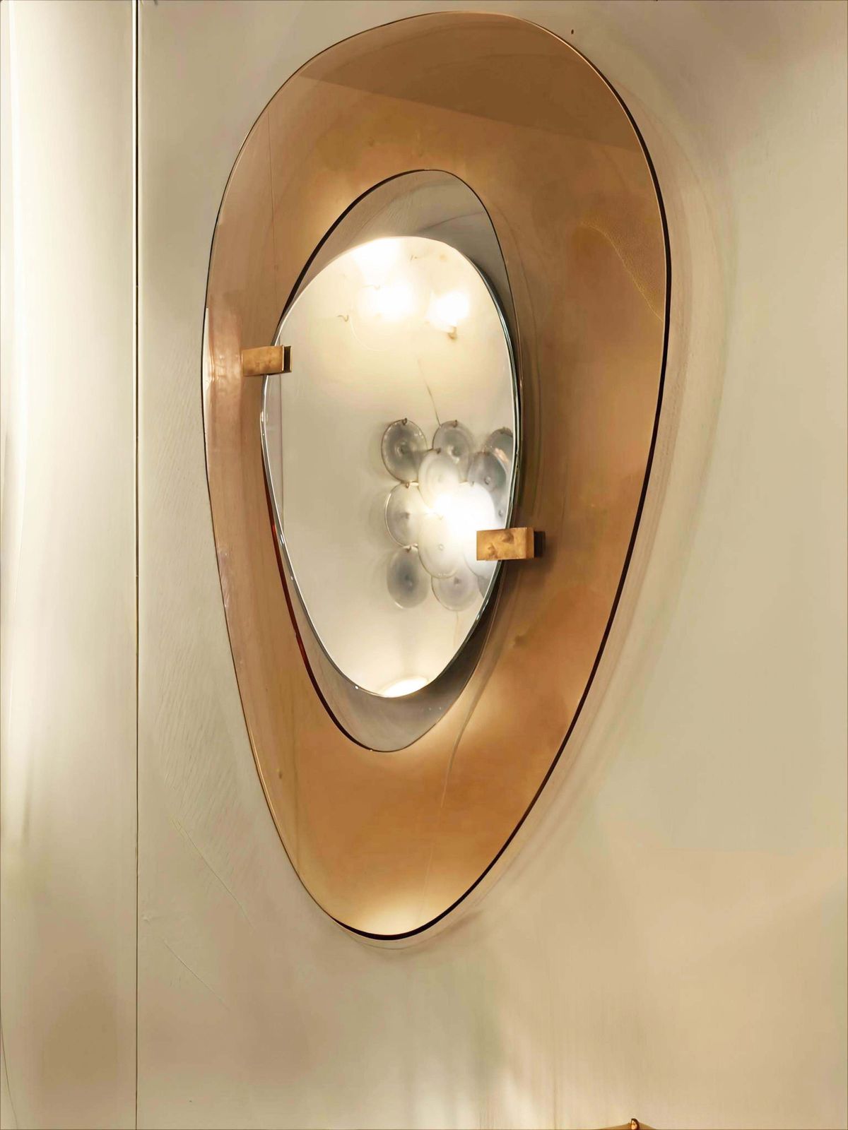Max Ingrand For Fontana Arte Raro Wall Mirror, Italy 1958 photo for sale