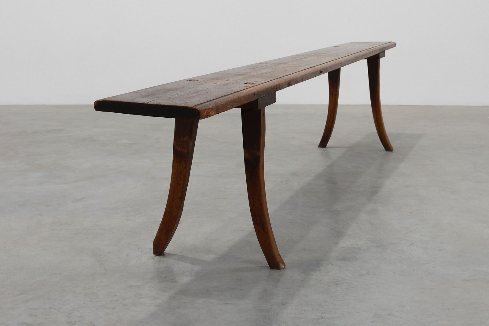 Large 19th Century Wabi Sabi Wooden Bench, Japan photo for sale