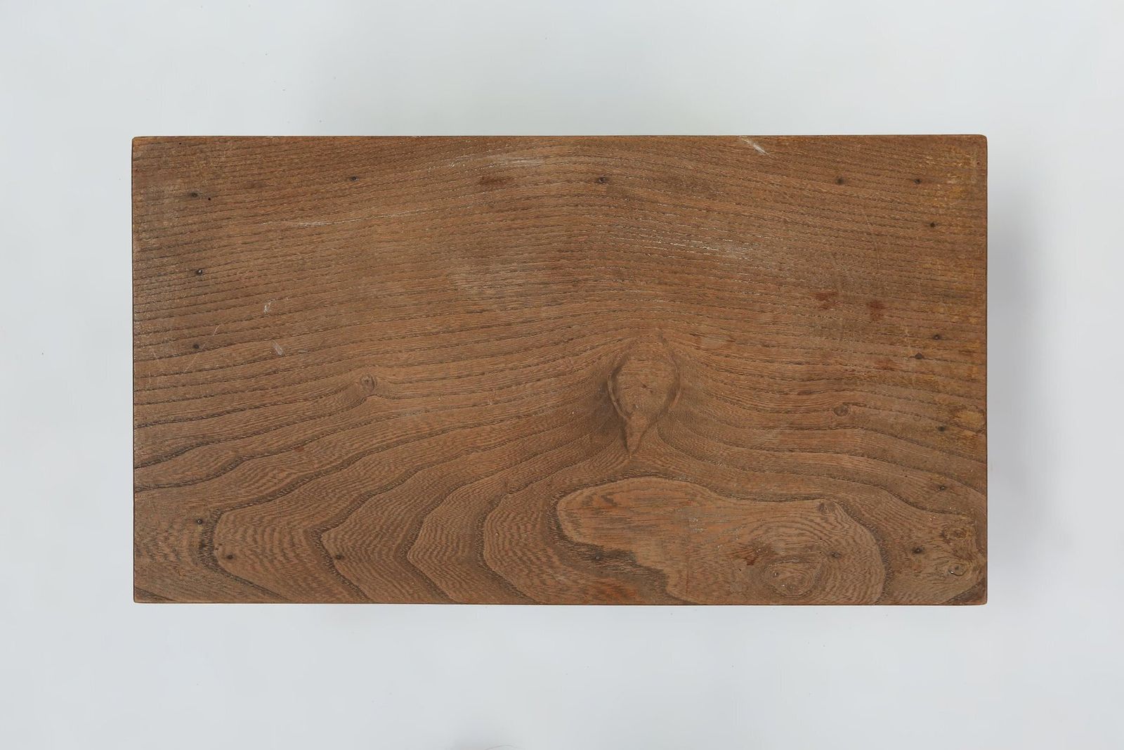 Small Rustic Wooden Stool With Curved Base, France, 1900s photo 1040.0