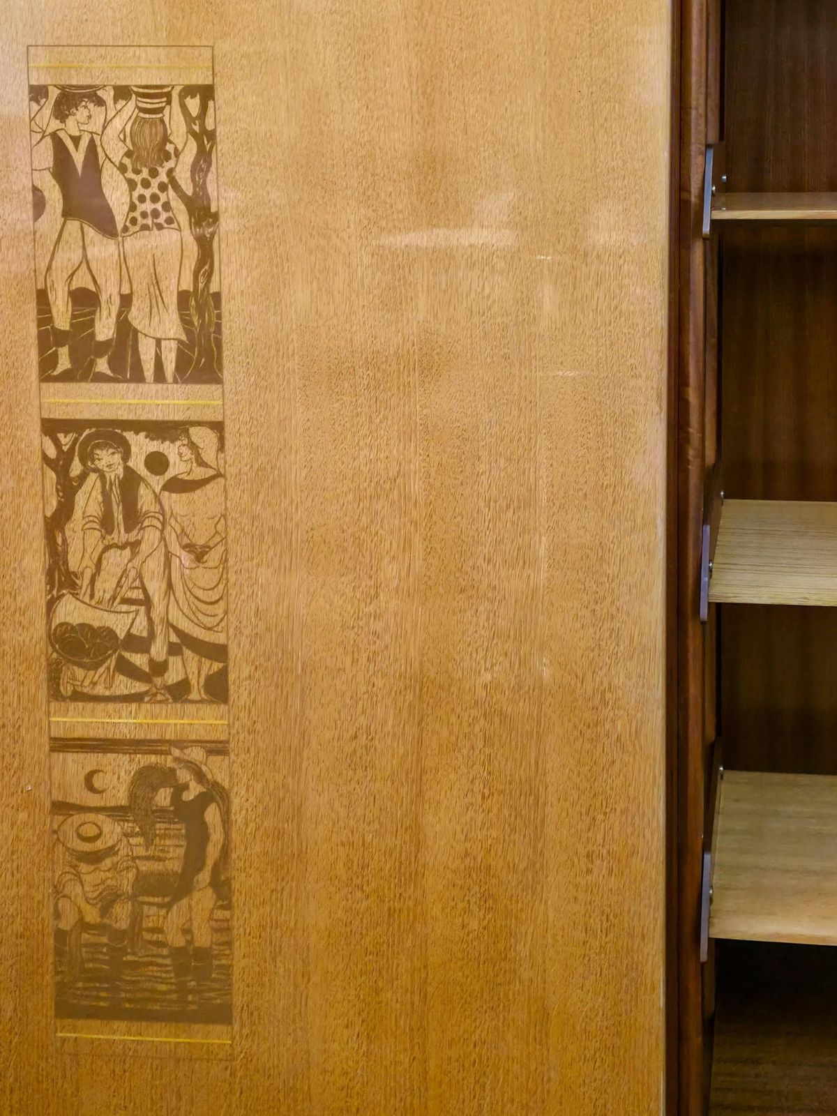 photo furniture Italian Wardrobe Bookcase, Modular Wall Unit By Vittorio Dassi, Italy, 1960s