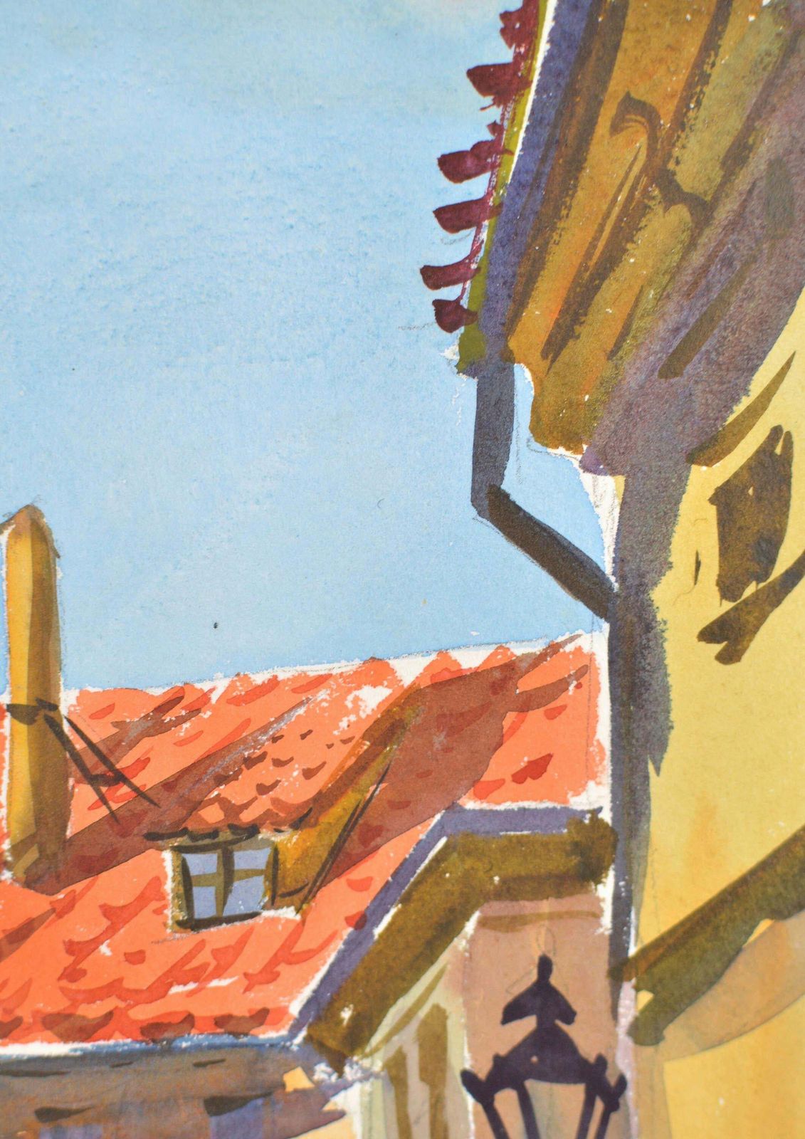 Janis Brektestreet In Old Riga. 1956. Watercolor, Paper. 23x15 Cm. Signed1956 photo buy