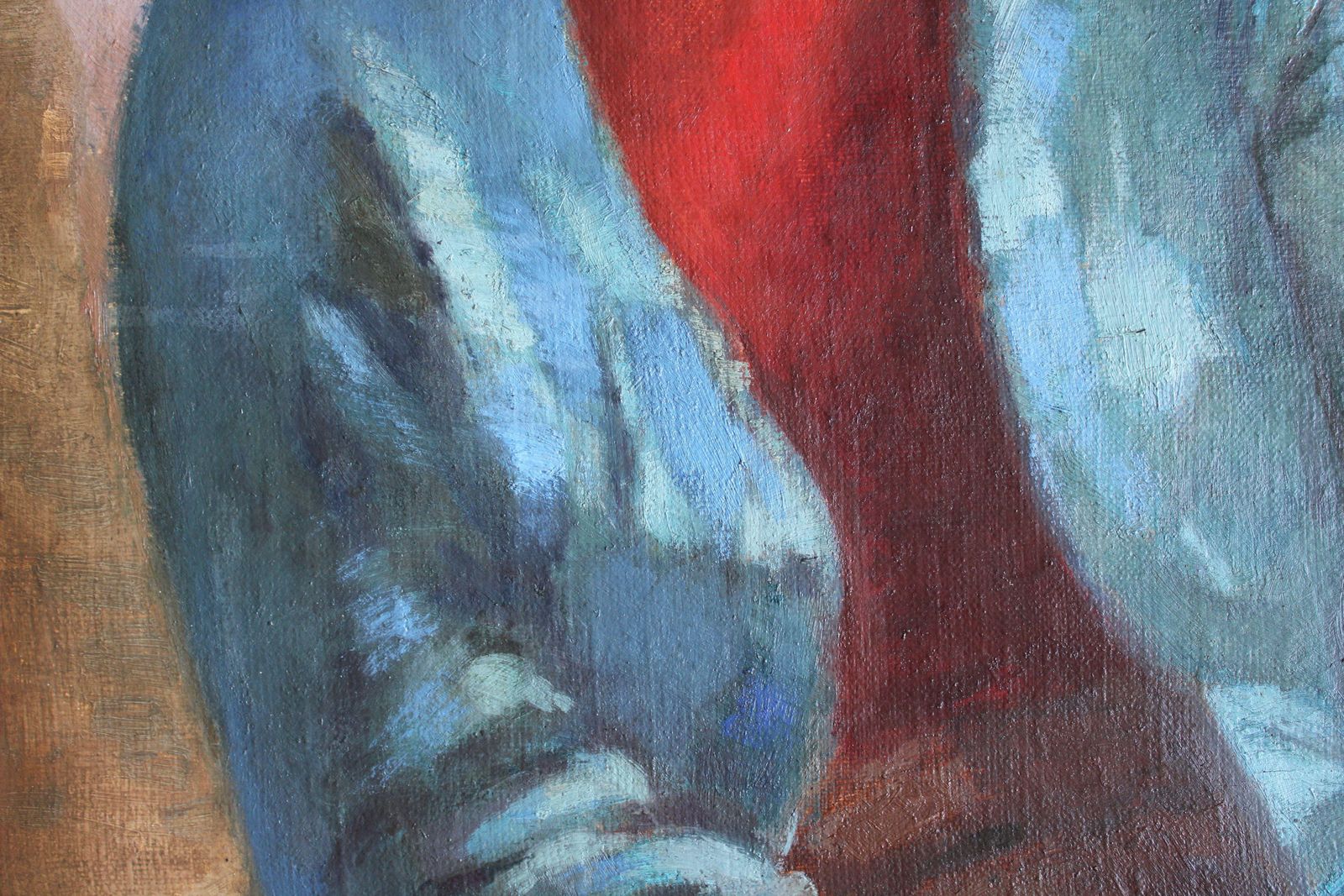 Konrads Ubansportrait. Oil On Canvas, 82x63 Cm. Signed1979 photo Art