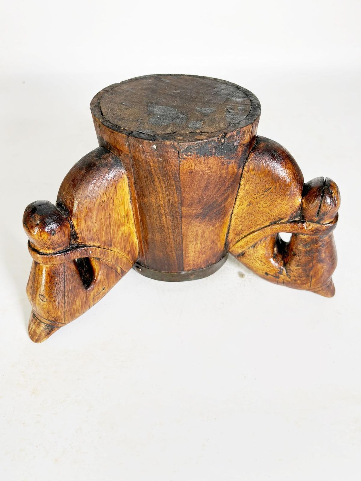 Wooden Pen Holder With Horse Heads, France, 1960 photo buy