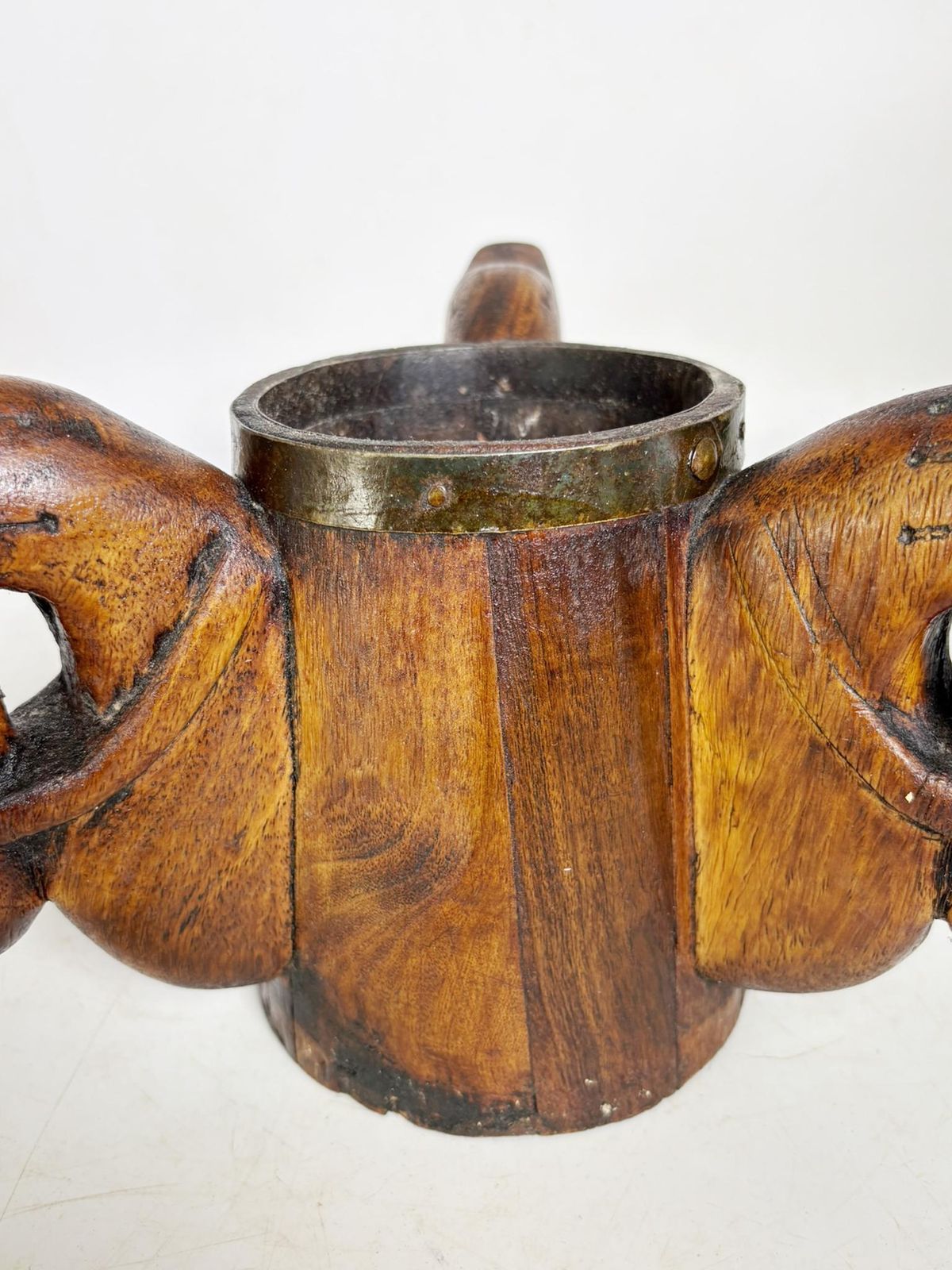 photo furniture Wooden Pen Holder With Horse Heads, France, 1960