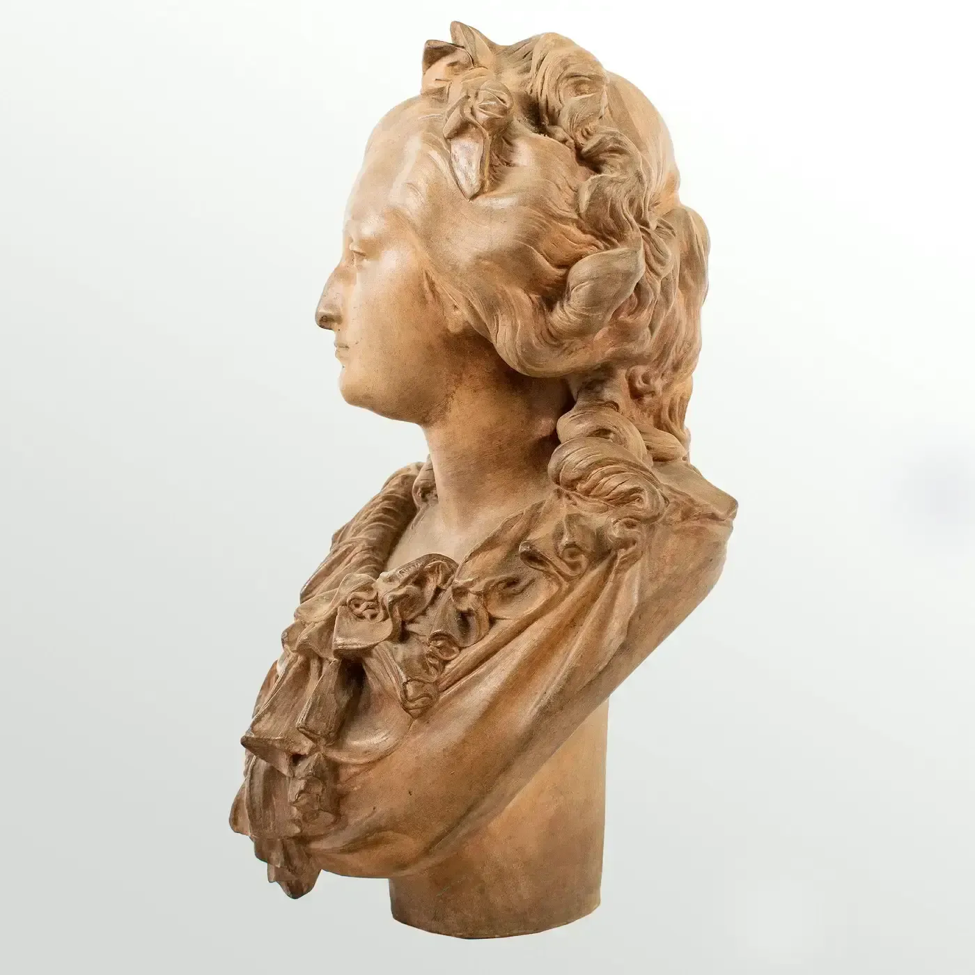 Buste de jeune femme en terre cuite, Albert Ernest Carrier Belleuse (1824 - 1887) photo furniture