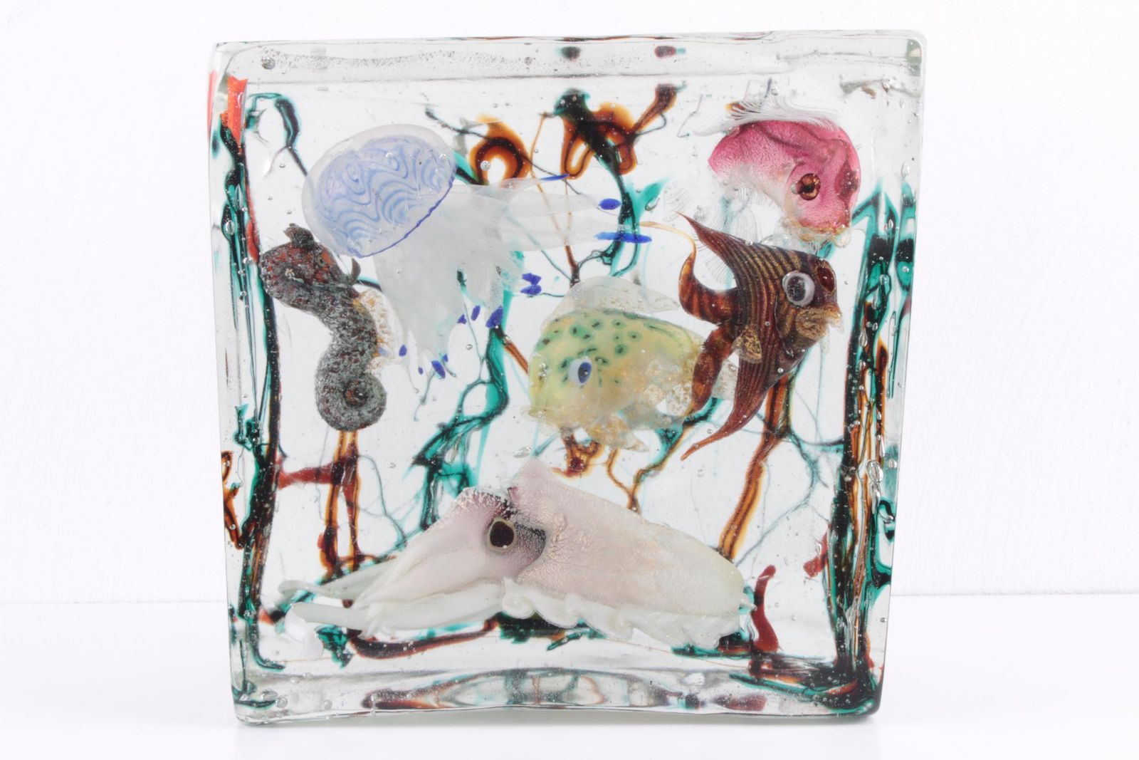 Murano Glass Aquarium Sculpture By Alfredo Barbini, Italy, 1960s photo furniture