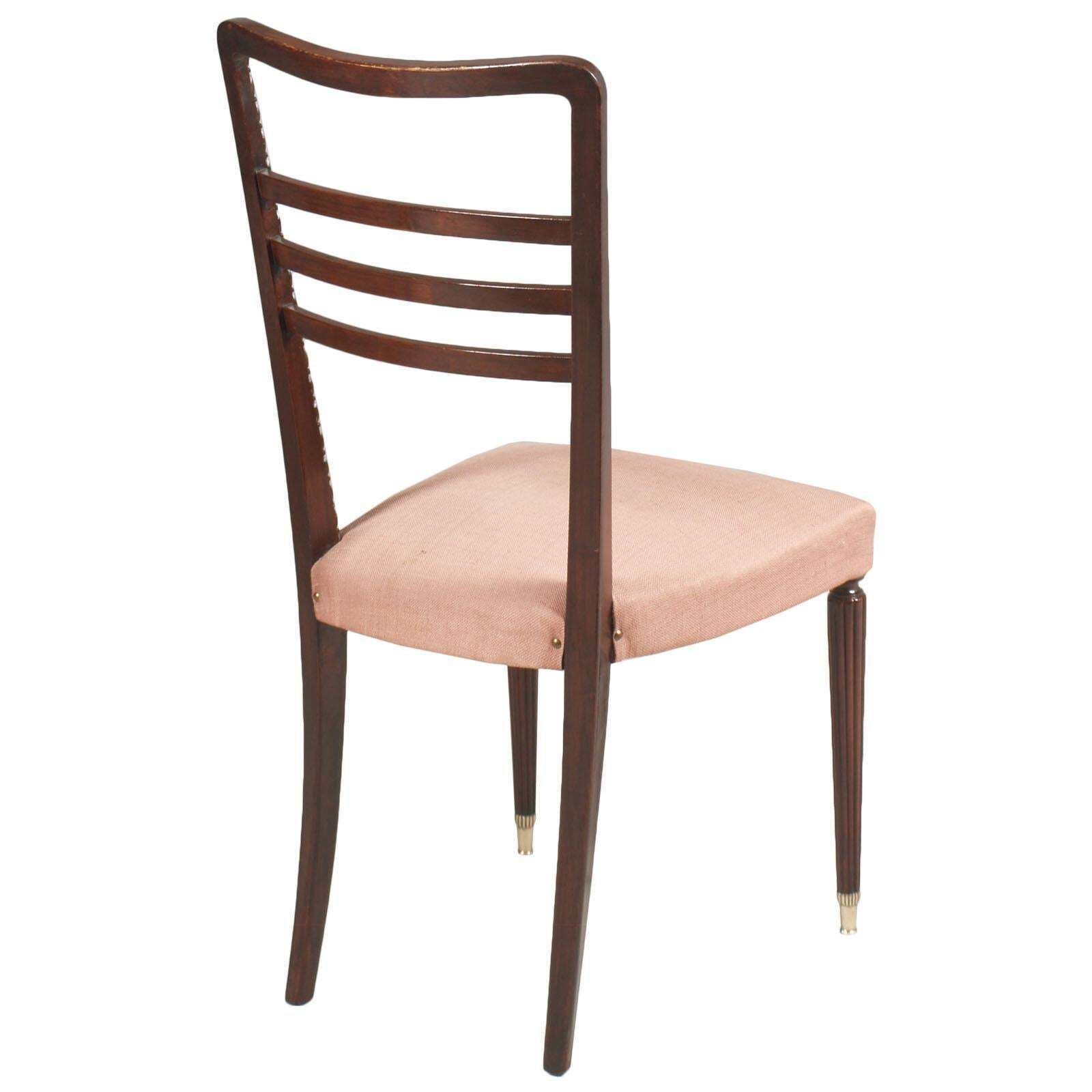 Mid Century Modern Dinner Chairs By Paolo Buffa From Cantù In Mahogany photo vinterior