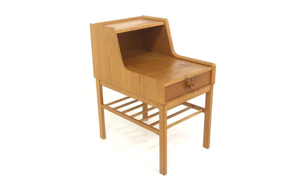 Scandinavian Oak Bedside Table From Gustavssons Möbelfabrik, Sweden, 1960