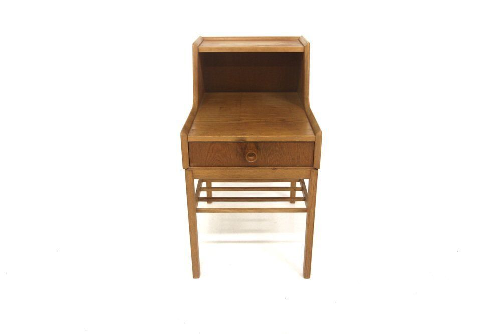 Table de chevet scandinave en chêne de Gustavssons Möbelfabrik, Suède, 1960 photo furniture
