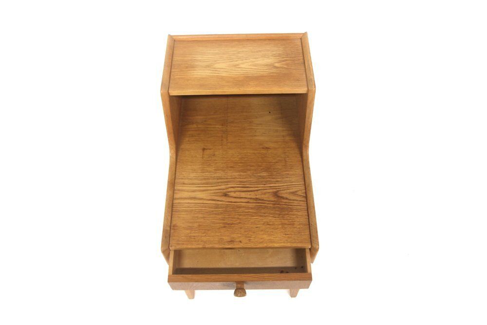 Table de chevet scandinave en chêne de Gustavssons Möbelfabrik, Suède, 1960 photo Mobilier