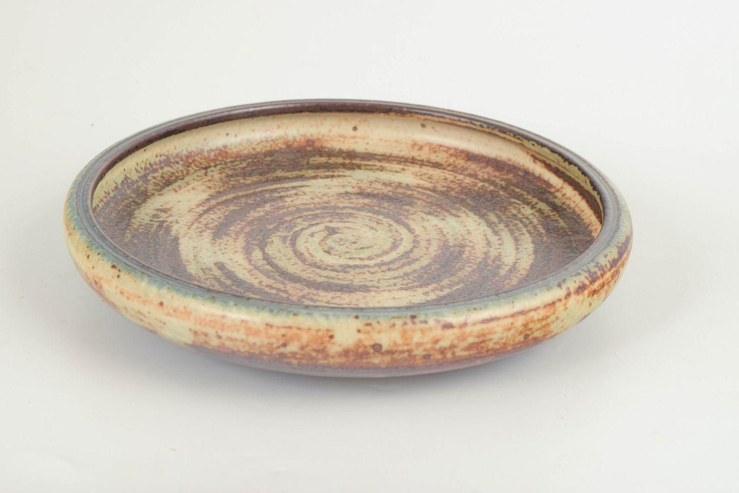 Carl Halier For Royal Copenhagen. Large Stoneware Bowl With Concentric Pattern. photo furniture