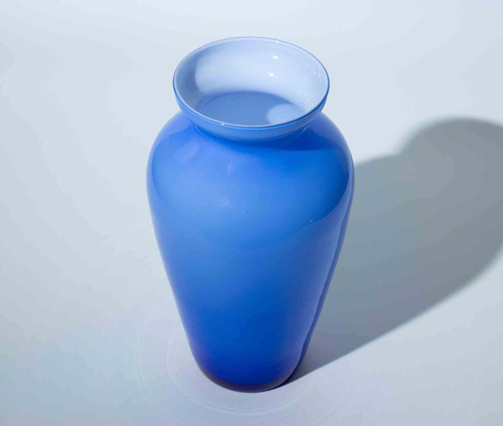 Murano Cobalt Blue Art Glass Vase, 1970s photo Home Decor